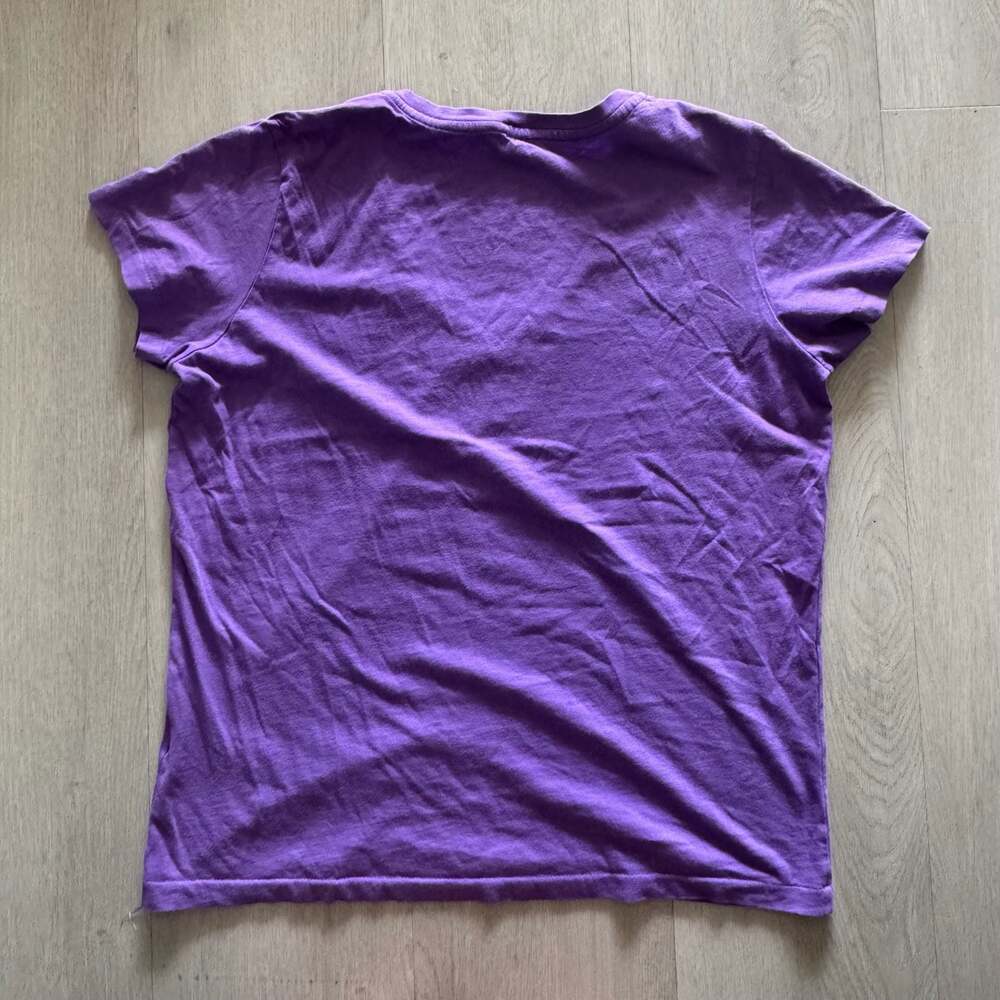 Polo Ralph Lauren Purple V-Neck T-Shirt Size Large - Picture 3 of 5